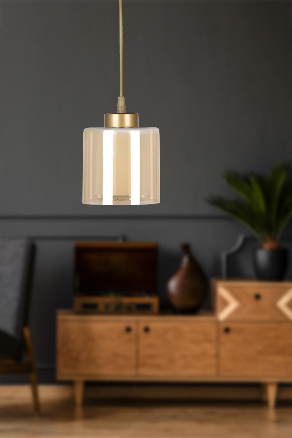 Nitra Tekli Avize Eskitme Bal Çift Cam