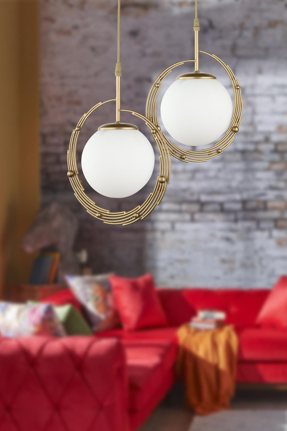 Titan 2.Li Avize Eskitme Beyaz Cam