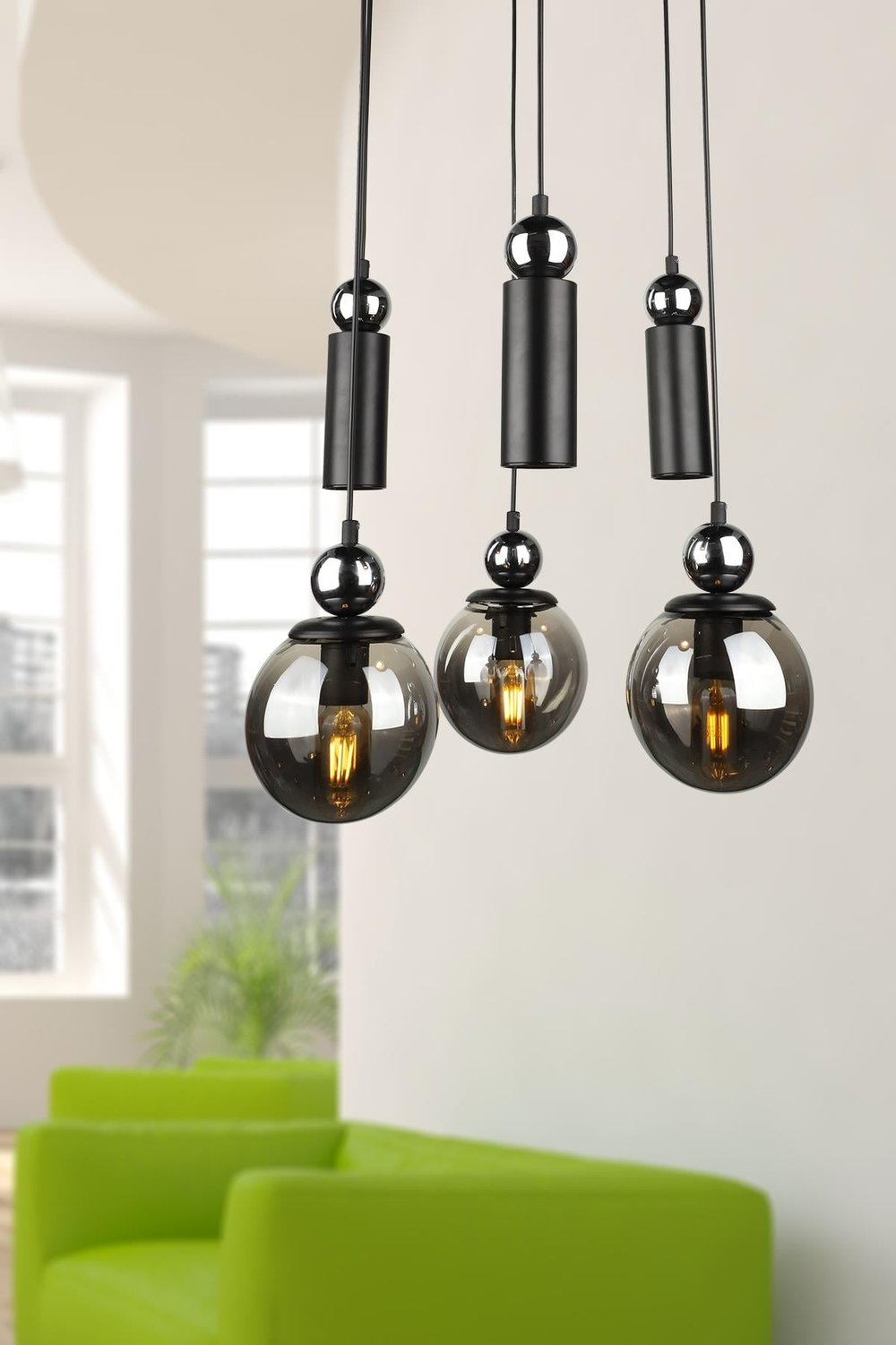 Veloce Ledli 6.lı Avize Krom