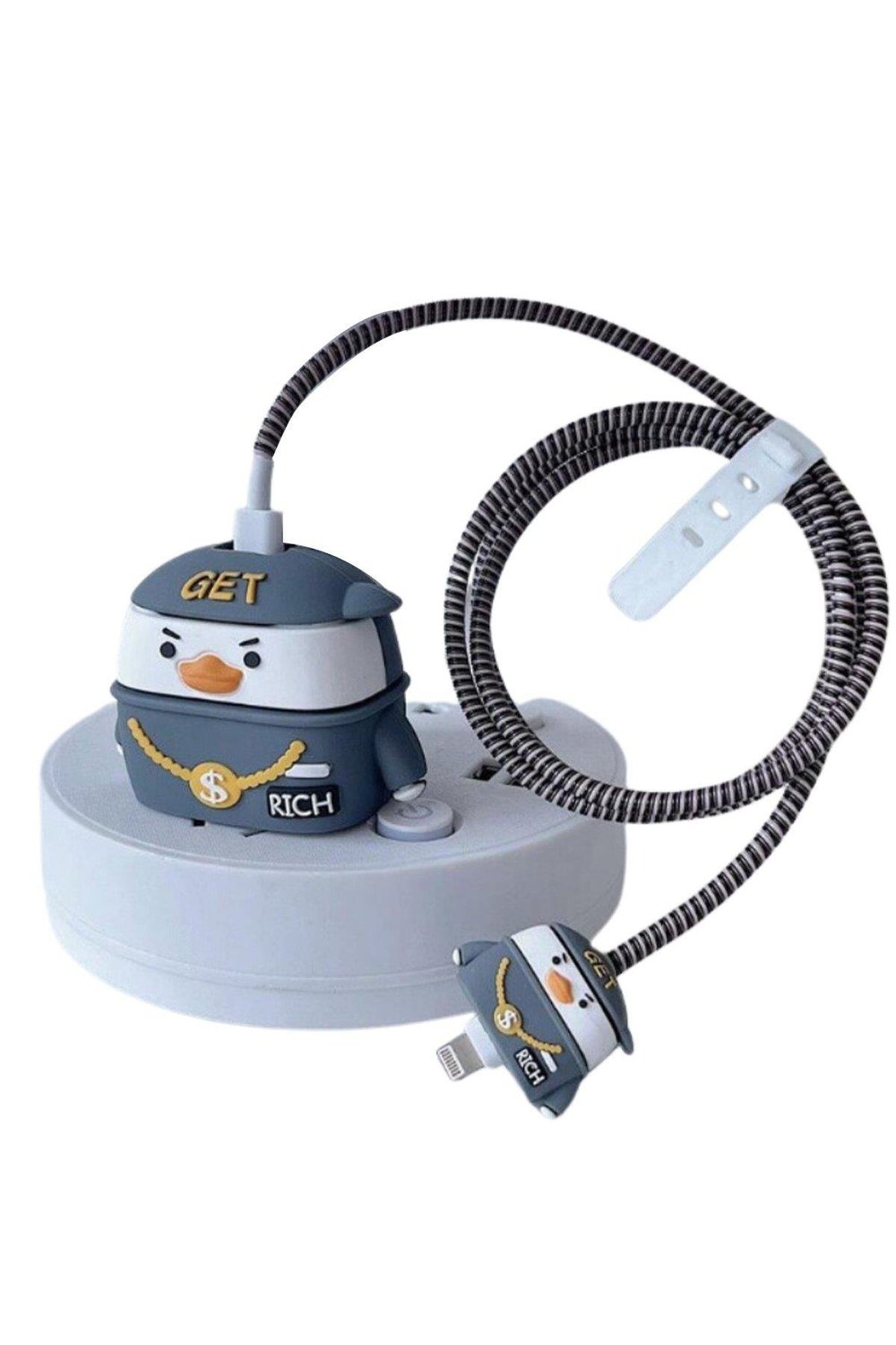 APPLE KARAKTER ŞARJ KORUYUCULARINEWFACEKRKTR04Apple 20W Karakter Şarj Aleti Koruyucu Kılıf - Desen 4