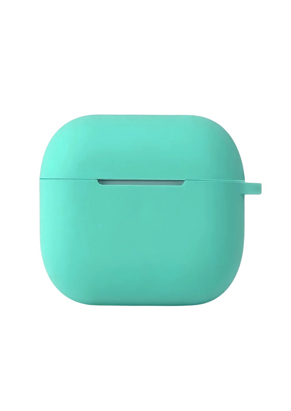 Silikon Airpods KılıflarıNEWFACEHNG04Apple AirPods 4 (4. Nesil) Hang Askılı Şeffaf Silikon Kılıf – Turkuaz