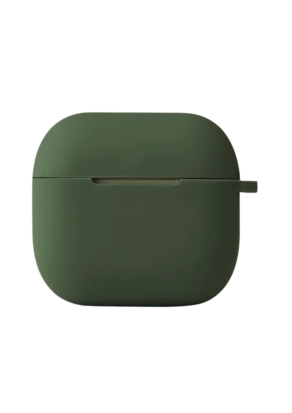 Silikon Airpods KılıflarıNEWFACEHNG05Apple AirPods 4 (4. Nesil) Hang Askılı Şeffaf Silikon Kılıf – Koyu Yeşil