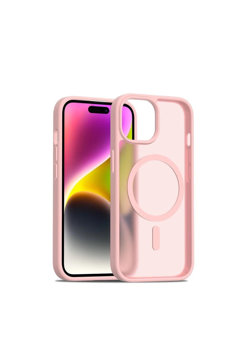 MAGSAFE KILIFLARJOKOJTSKN07Apple iPhone 11 Jota MagSafe Uyumlu Şeffaf Telefon Kılıfı – Pudra 