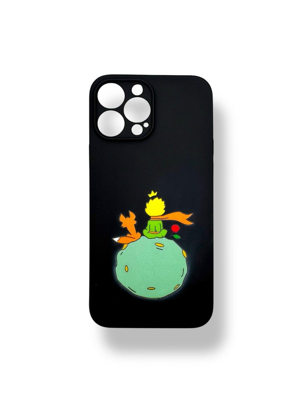 SİLİKON BASKI KILIFLARDIVERSECASESLKN39Apple Iphone 13 Pro Max Silikon Küçük Prens Baskı Kılıf - Siyah