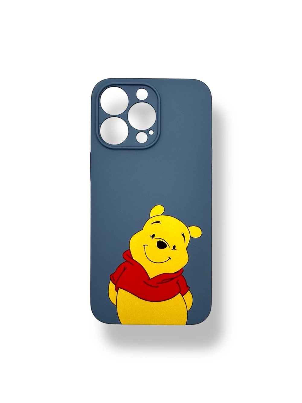 SİLİKON BASKI KILIFLARDIVERSECASESLKN32Apple Iphone 13 Pro Silikon Winnie The Pooh Baskı Kılıf - Koyu Mavi