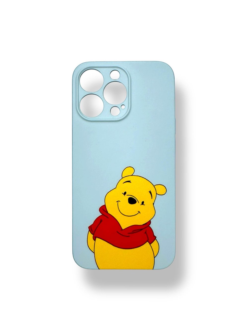 SİLİKON BASKI KILIFLARDIVERSECASESLKN35Apple Iphone 13 Pro Silikon Winnie The Pooh Baskı Kılıf - Buz Mavisi