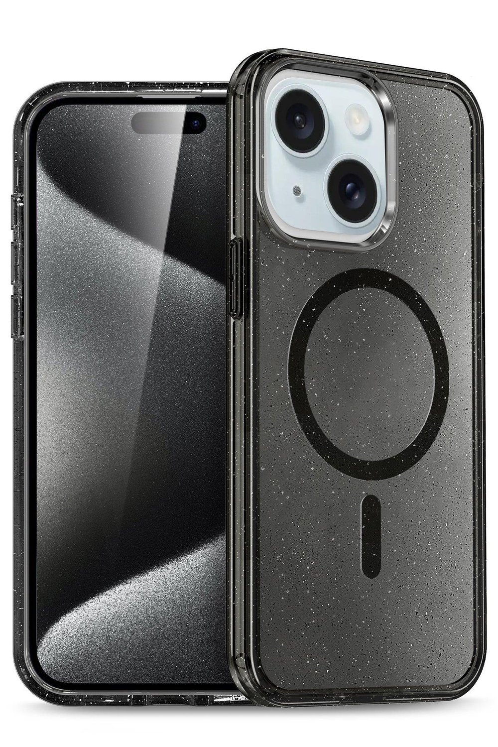 MAGSAFE KILIFLARNEWFACEGLW07Apple iPhone 14 Kılıf Glow Magsafe Kapak - Siyah