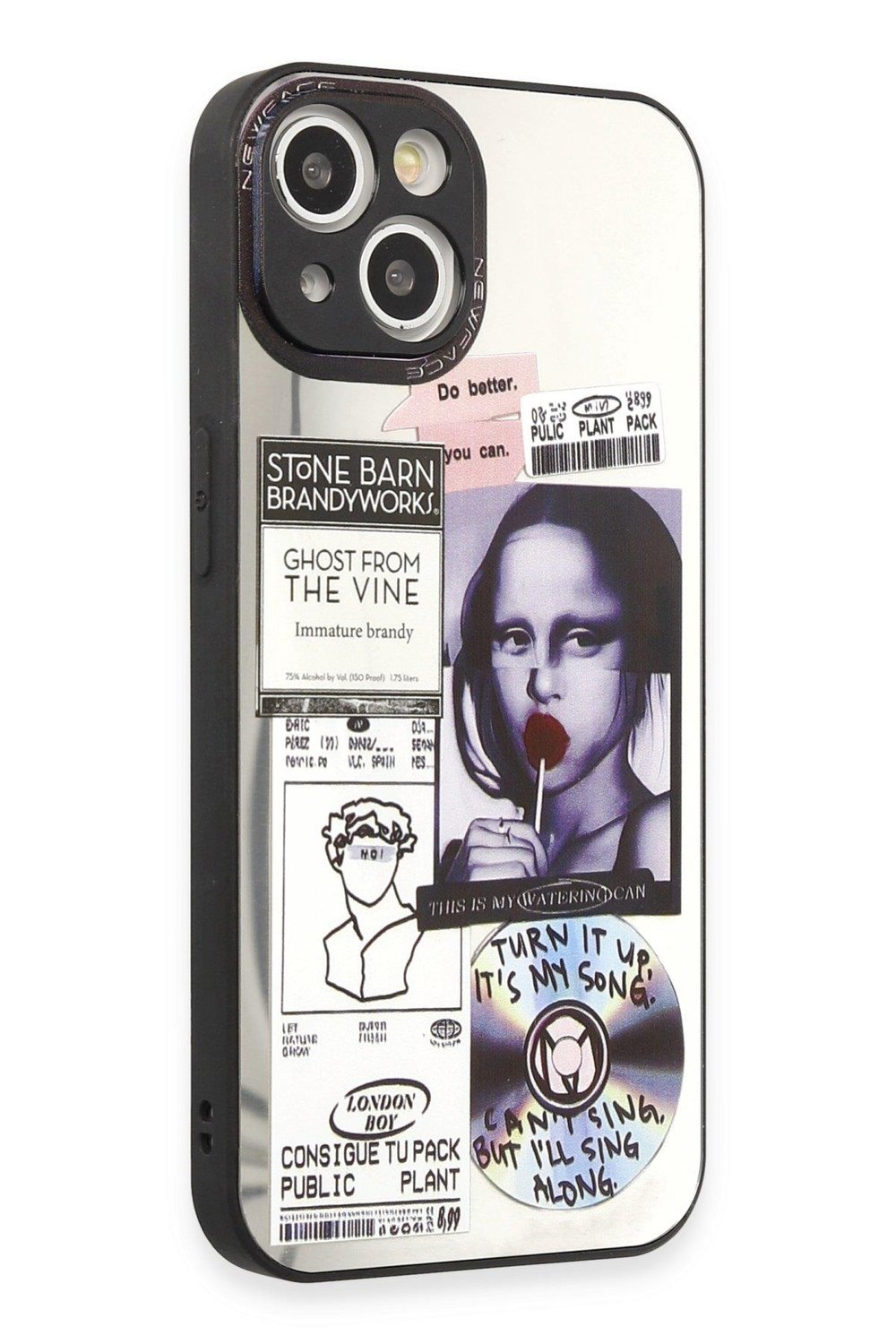 Apple iPhone 14 Kılıf Mirror Desenli Kapak