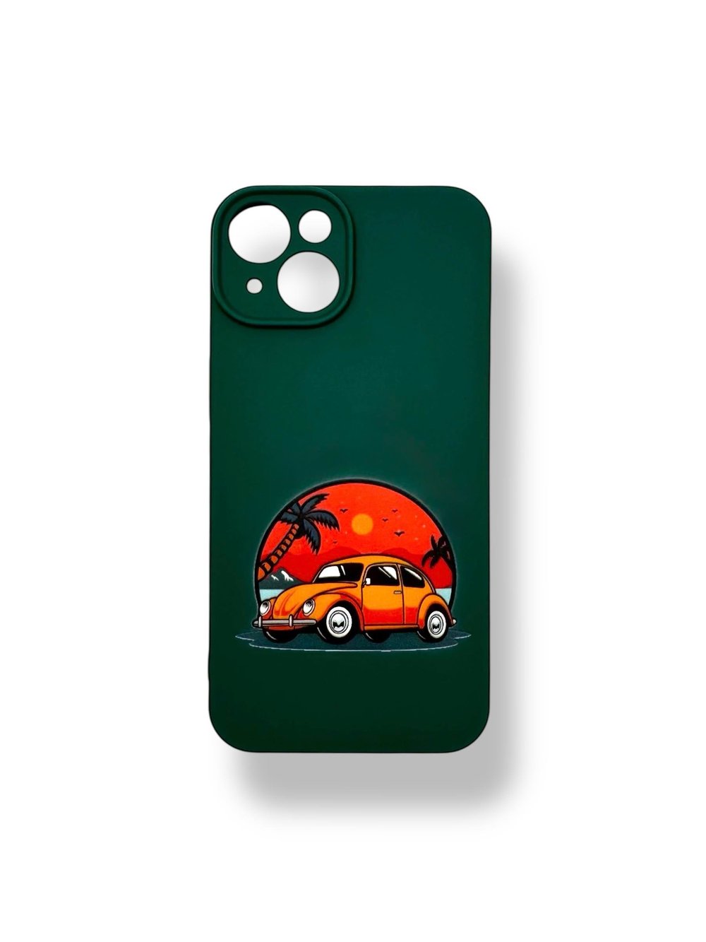 SİLİKON BASKI KILIFLARDIVERSECASESLKN19Apple Iphone 14 Silikon Vosvos Baskı Kılıf - Koyu Yeşil