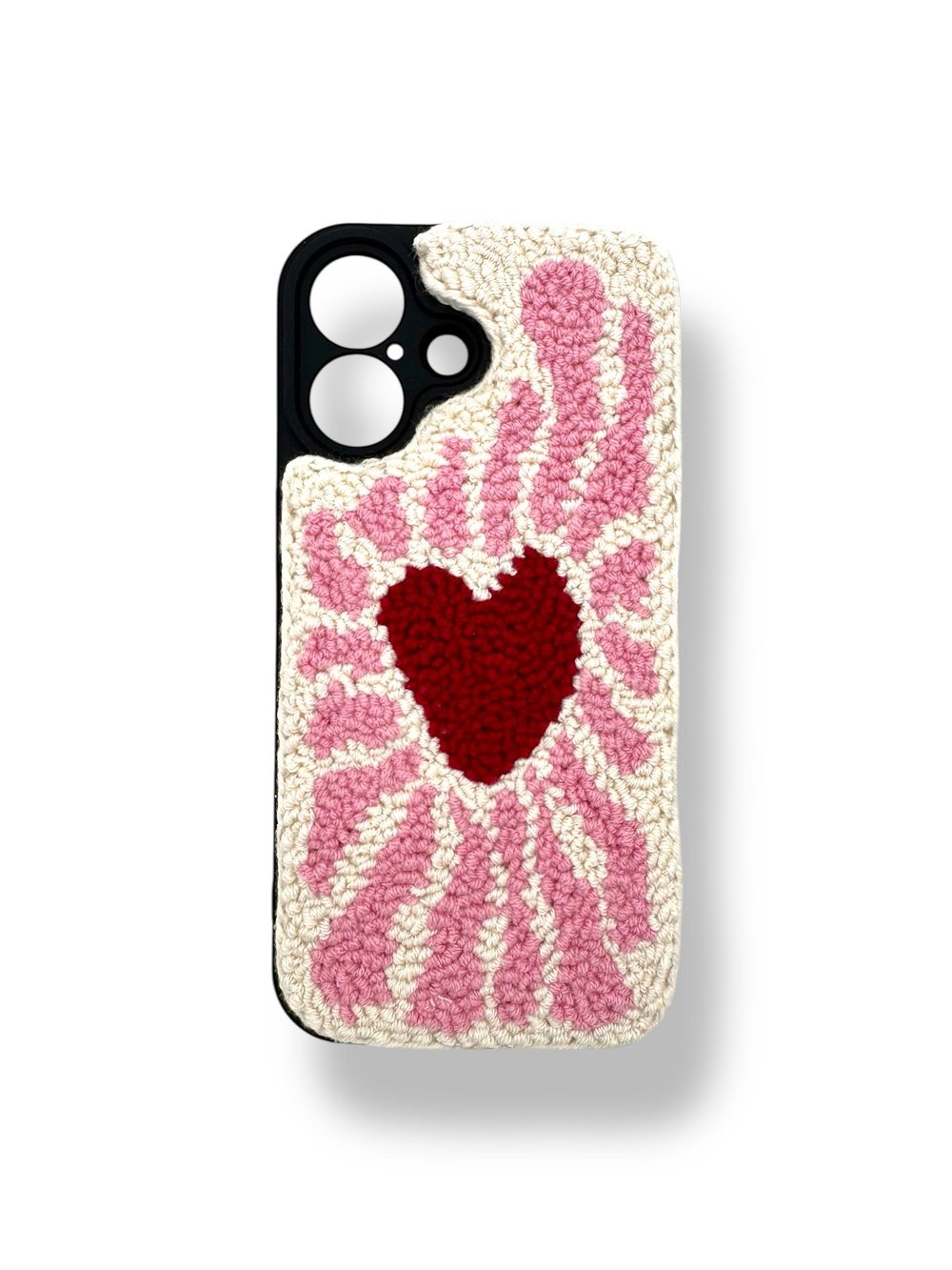 PUNCH İŞLEMELİ KILIFLARDIVERSECASEPNCH62Apple Iphone 16 İşlemeli Kılıf - Kalp Desenli