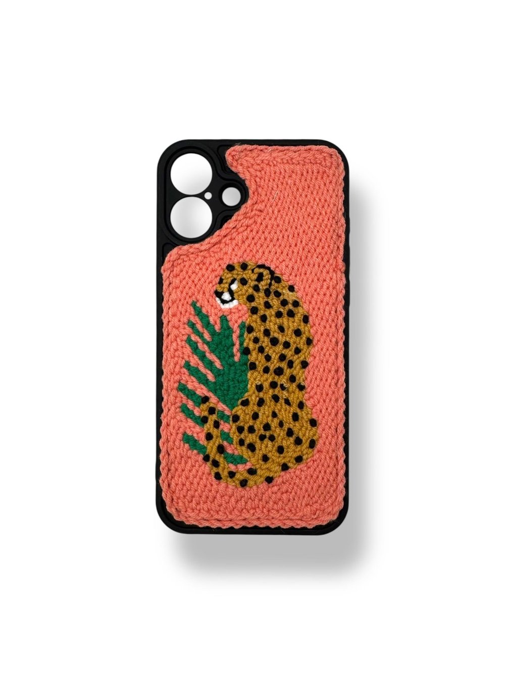 PUNCH İŞLEMELİ KILIFLARDIVERSECASEPNCH100Apple Iphone 16 Punch İşlemeli Kılıf - Leopar Desenli