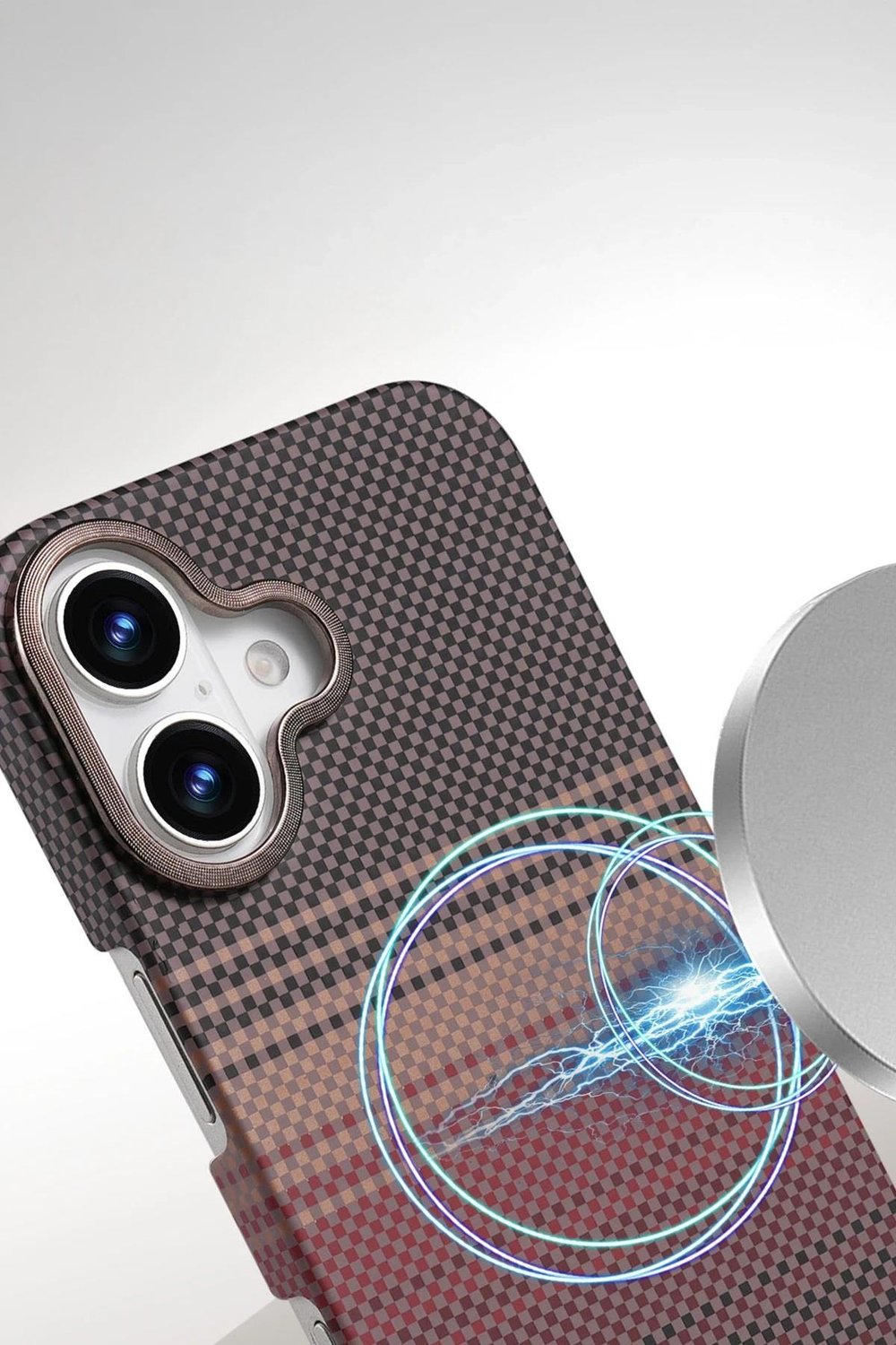 Apple iPhone 16 Vega Karbon Magsafe Kapak - Mavi