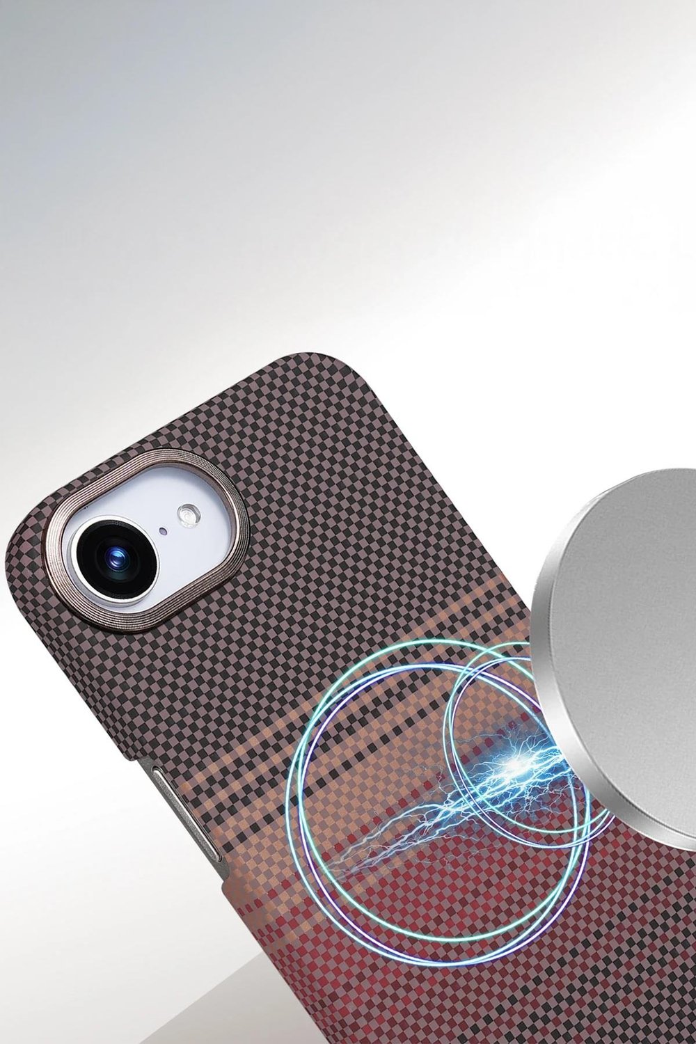 Apple iPhone 16E Vega Karbon Magsafe Kapak - Mavi