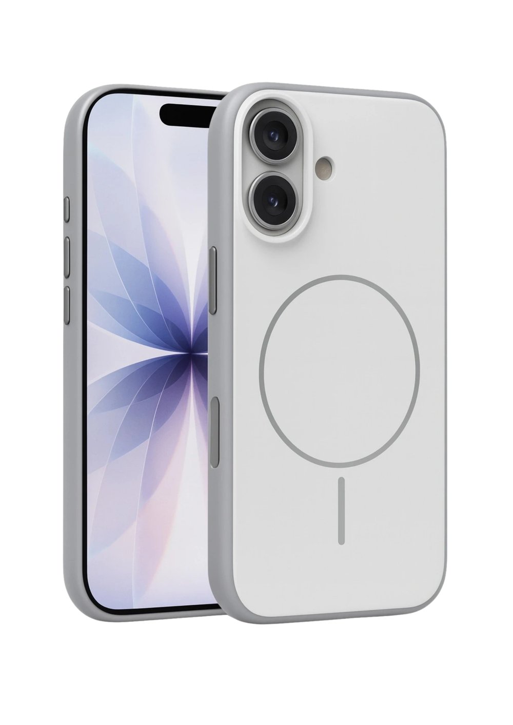 Apple iPhone 17 MagSafe Uyumlu Neva Serisi Telefon Kılıfı – Gri