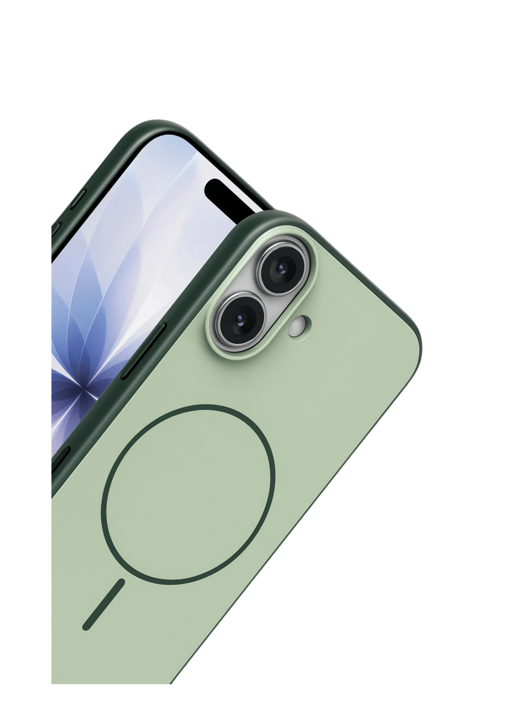 Apple iPhone 17 MagSafe Uyumlu Neva Serisi Telefon Kılıfı – Koyu Yeşil