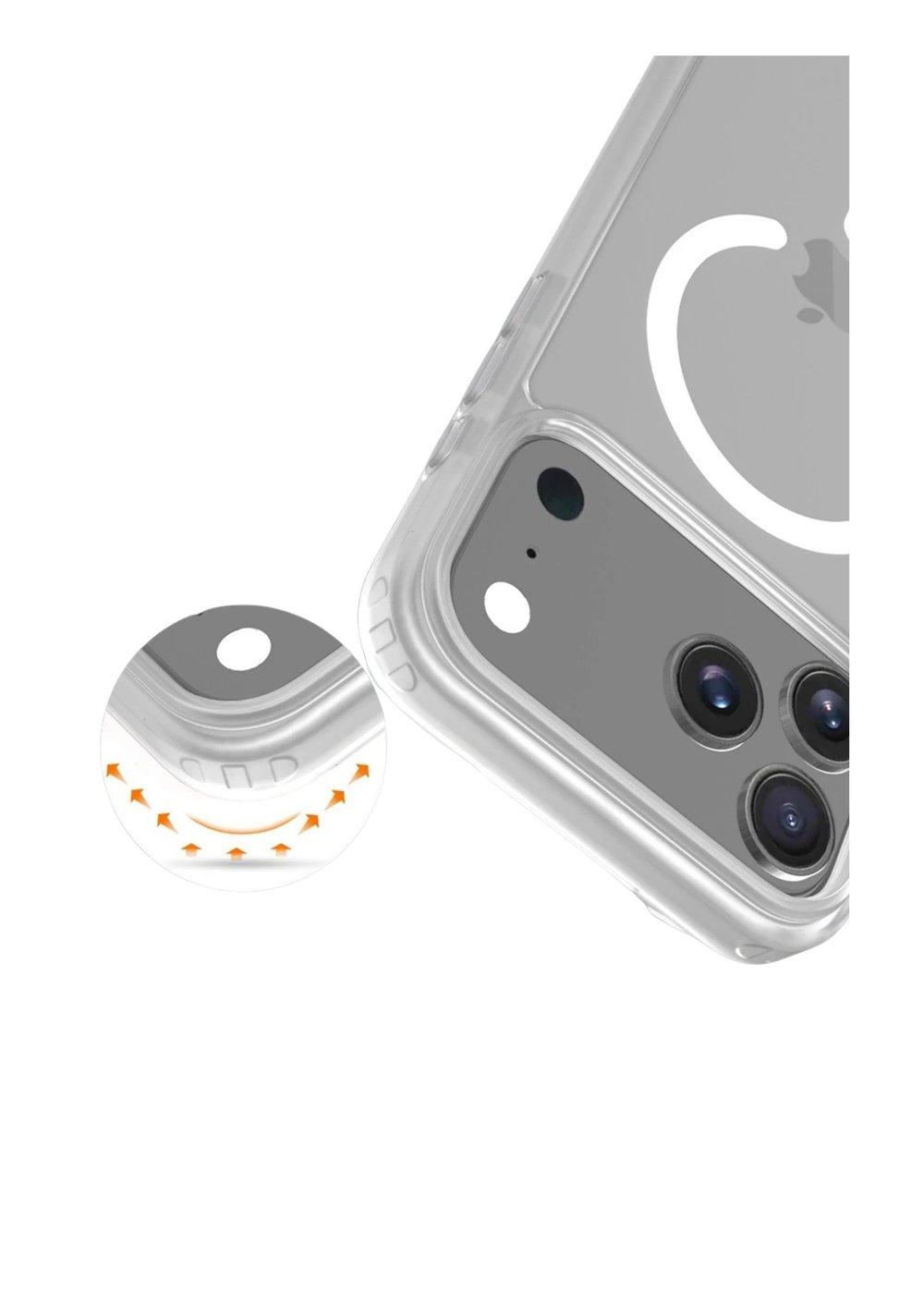 Apple iPhone 17 Pro Jota MagSafe Uyumlu Şeffaf Telefon Kılıfı – Şeffaf