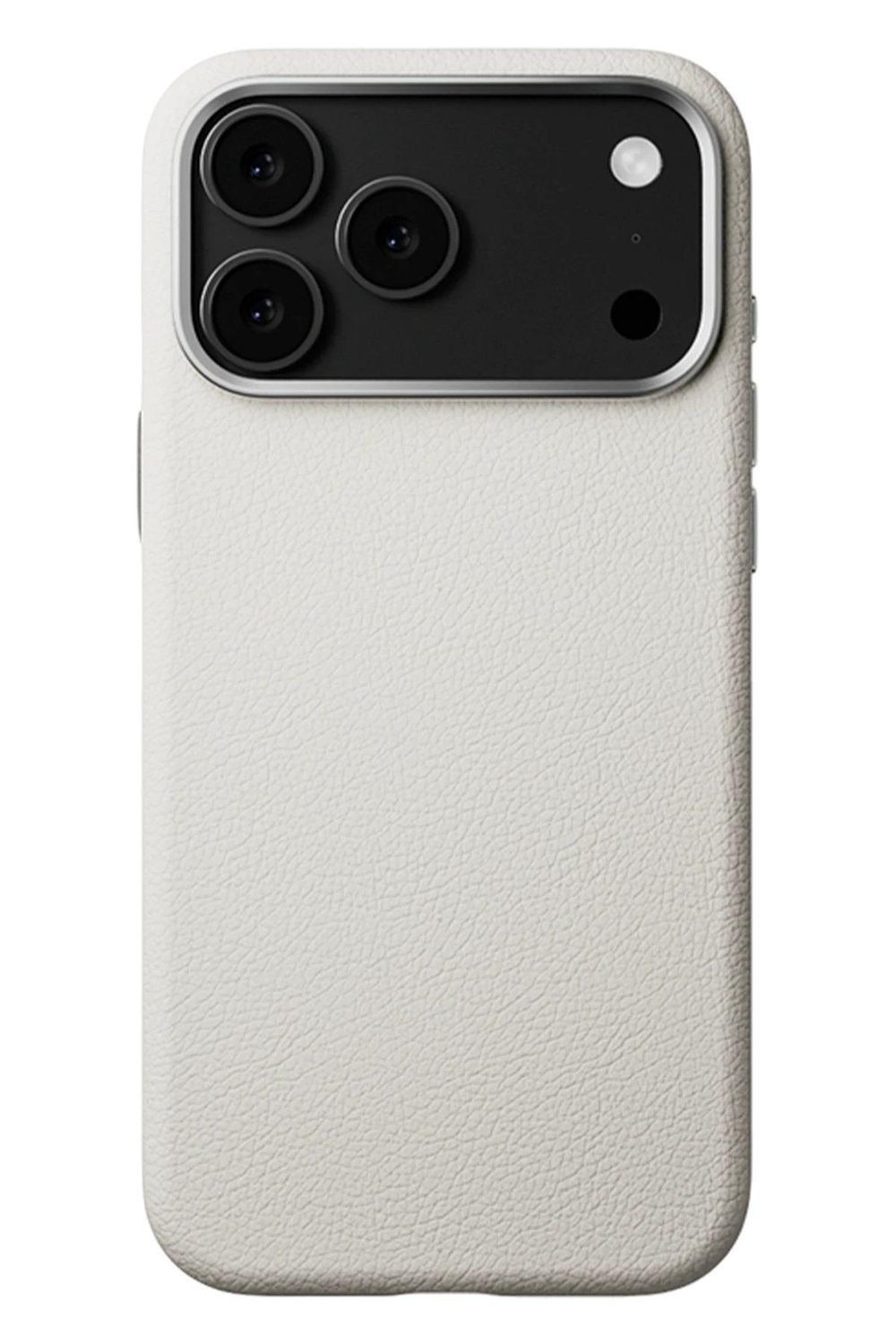 Apple iPhone 17 Pro MagSafe Uyumlu Deri Telefon Kılıfı – Beyaz Wonder Seri