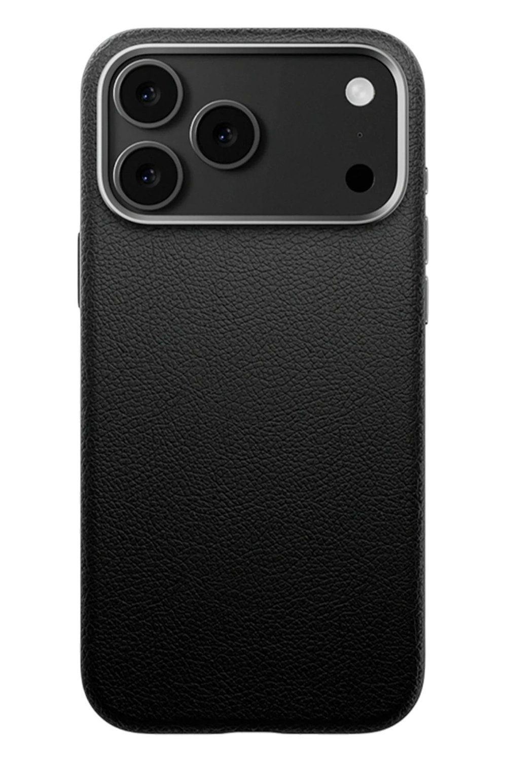 Apple iPhone 17 Pro Max MagSafe Uyumlu Deri Telefon Kılıfı – Siyah Wonder Seri