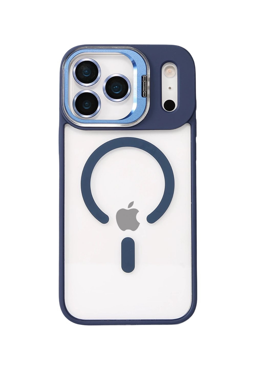 Apple iPhone 17 Pro Remim Lensli MagSafe Standlı Darbe Korumalı Kılıf – Lacivert