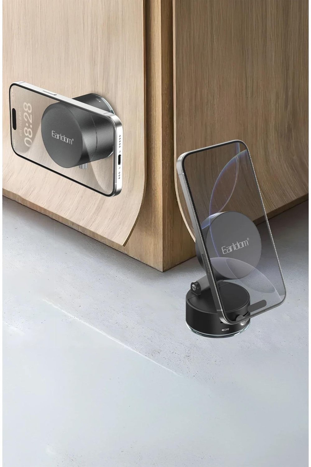 Earldom EH315 Ayarlanabilir Katlanabilir Manyetik Magsafe Telefon Tutucu - Siyah