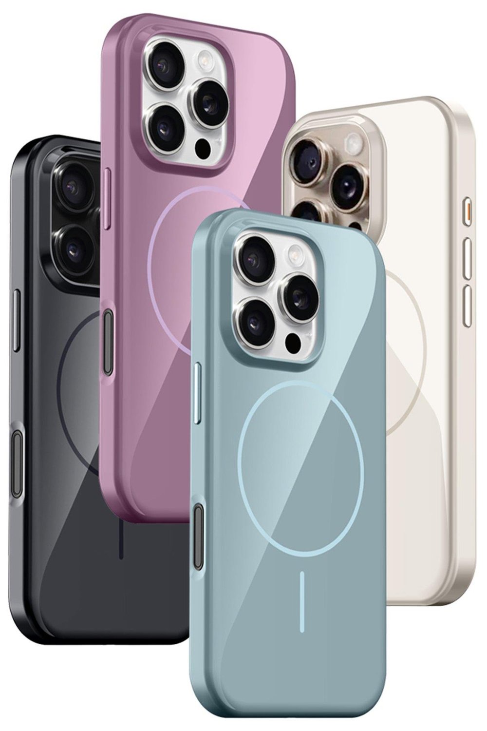 HDD Apple iPhone 16 Pro Max HBC-300 Beat Magsafe Kılıf - Beyaz