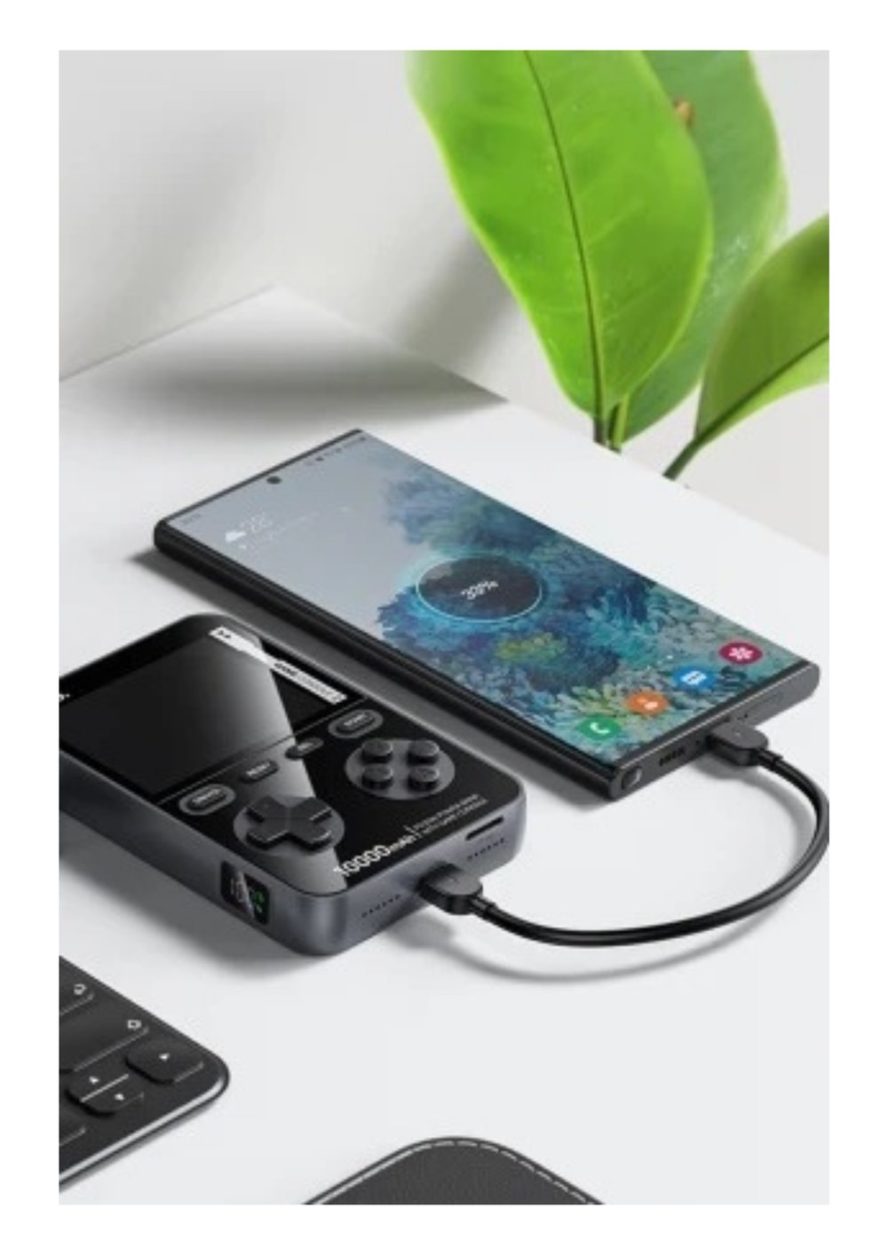 Hoco. Q47 Shine 10.000 mAh Powerbank – PD 20W Hızlı Şarj, Dahili Retro Oyun Konsolu, Siyah