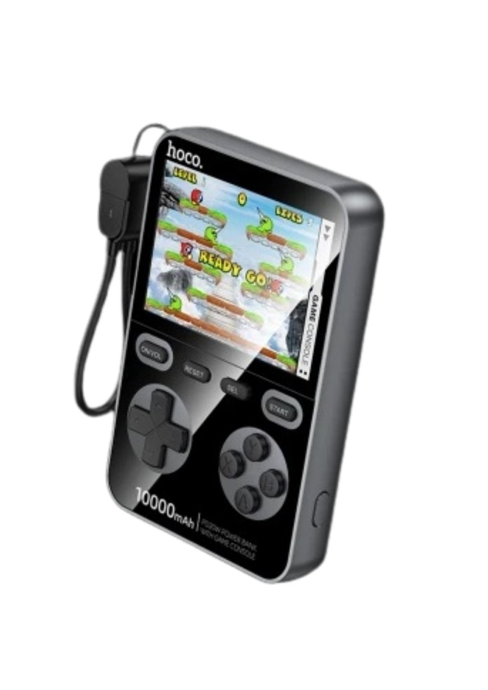Hoco. Q47 Shine 10.000 mAh Powerbank – PD 20W Hızlı Şarj, Dahili Retro Oyun Konsolu, Siyah
