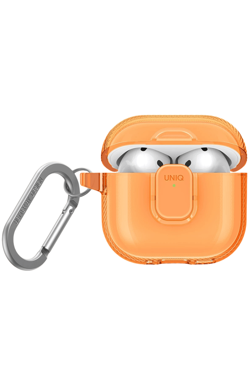 Uniq Airpods 4 (4.nesil) Glase Pro Kilitli Kılıf - Turuncu