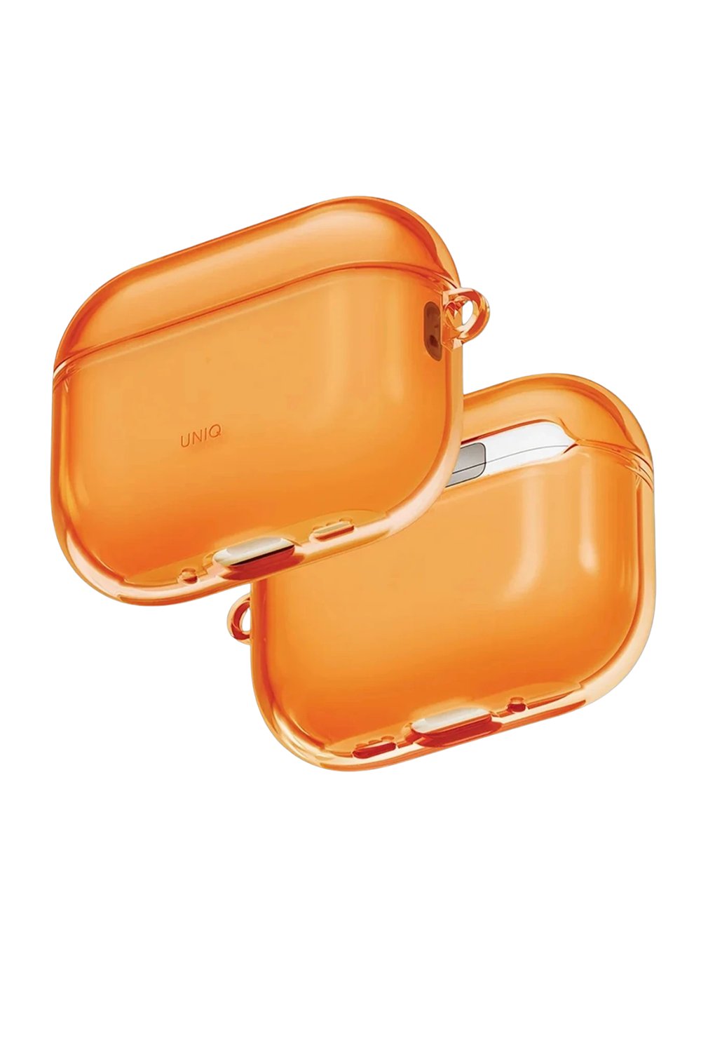 Uniq AirPods Pro 3 (3. Nesil) Glase Darbe Korumalı Silikon Kılıf – Turuncu