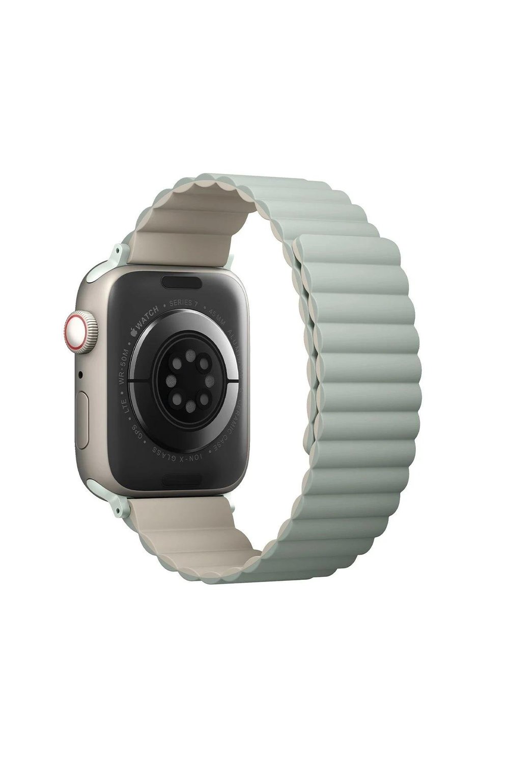 Uniq Apple Watch 38mm/40mm/41mm Revix Premium Reversible Manyetik Kordon - Yeşil-Bej