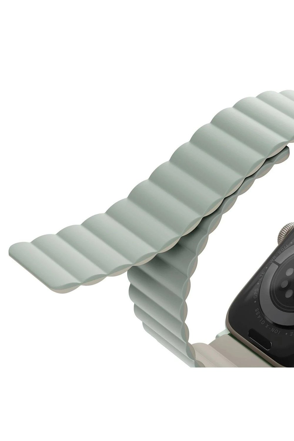 Uniq Apple Watch 38mm/40mm/41mm Revix Premium Reversible Manyetik Kordon - Yeşil-Bej