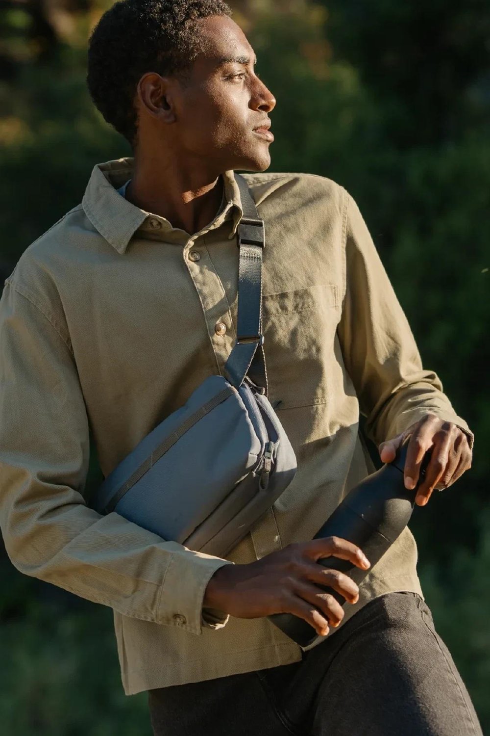 Uniq Denver Canvas Su Geçirmez Günlük Crossbody Bag Omuz Çantası – Mavi