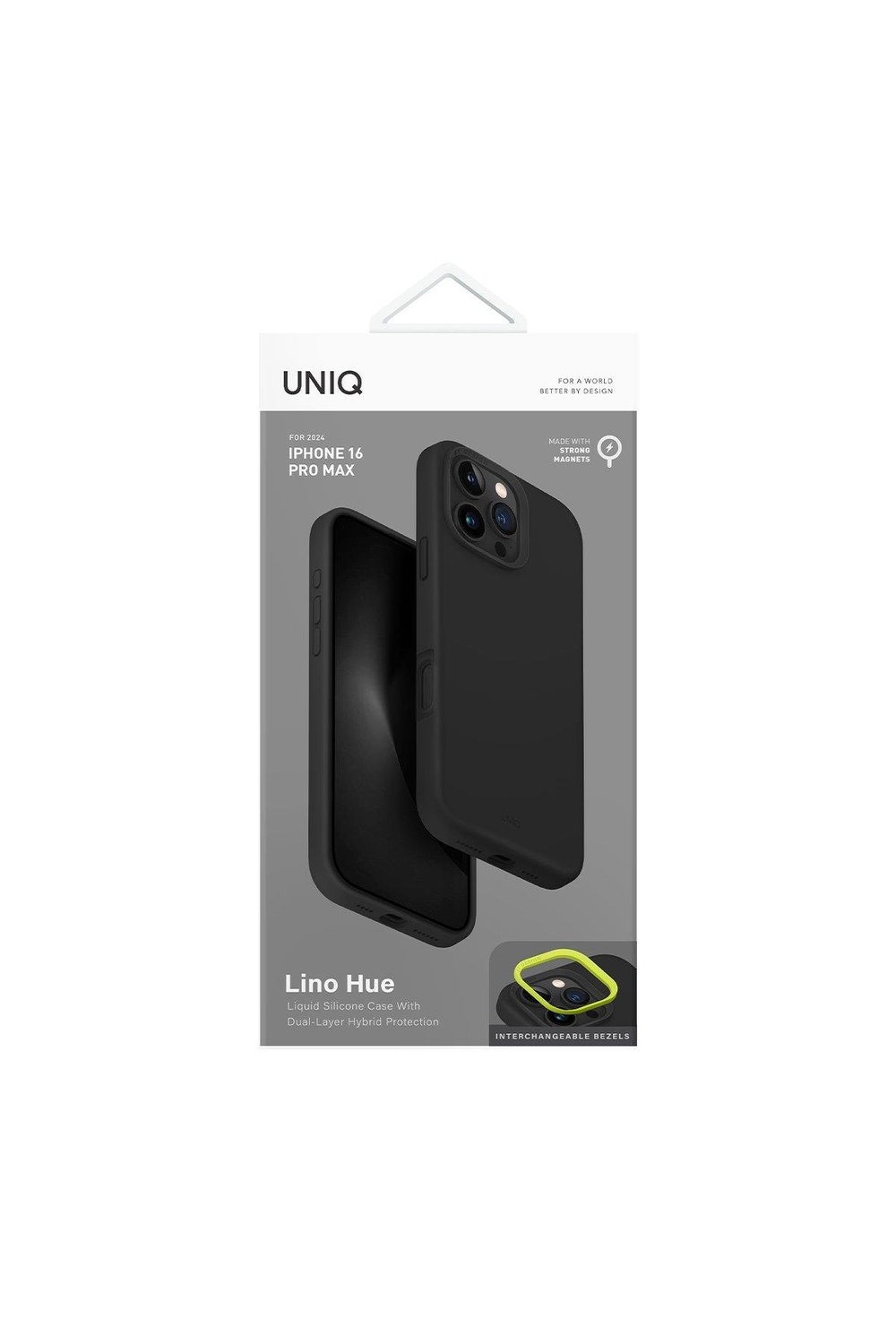Uniq Apple iPhone 16 Pro Max Lino Hue Magsafe Kapak - Gri
