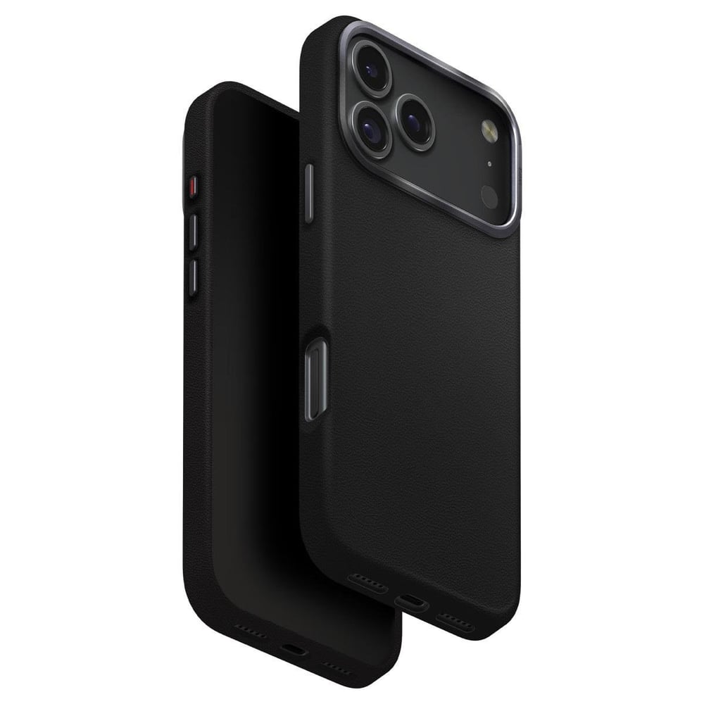 Uniq iPhone 17 Pro Max Lyden MagSafe Vegan Deri Kılıf – Siyah