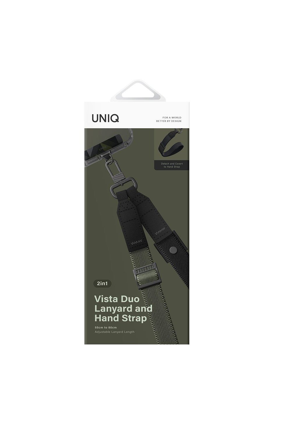 Uniq Vista Duo 2in1 Bileklik Boyun Askısı - Koyu Yeşil