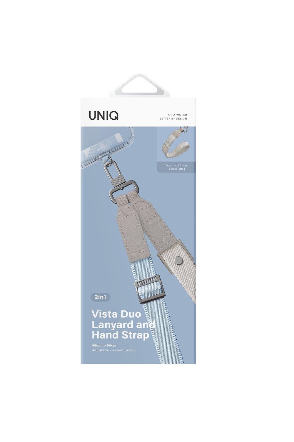 Uniq Vista Duo 2in1 Bileklik Boyun Askısı - Mavi