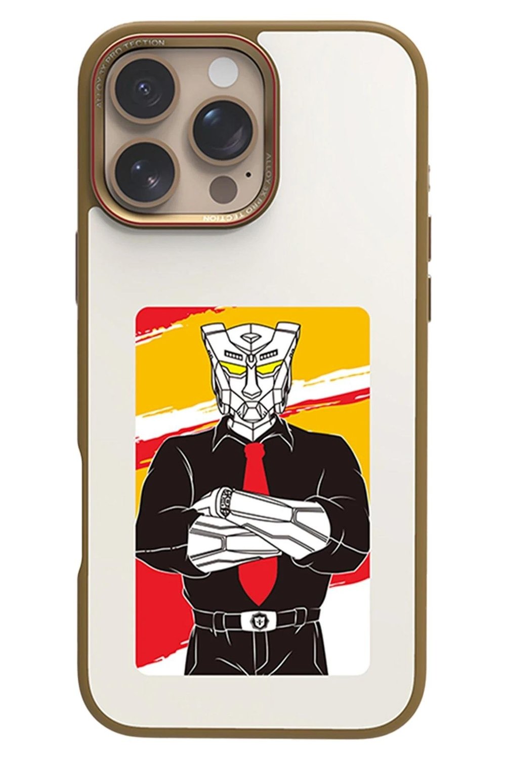 URR Apple iPhone 16 Pro Max NFC Smart Case Akıllı Kapak - Gold