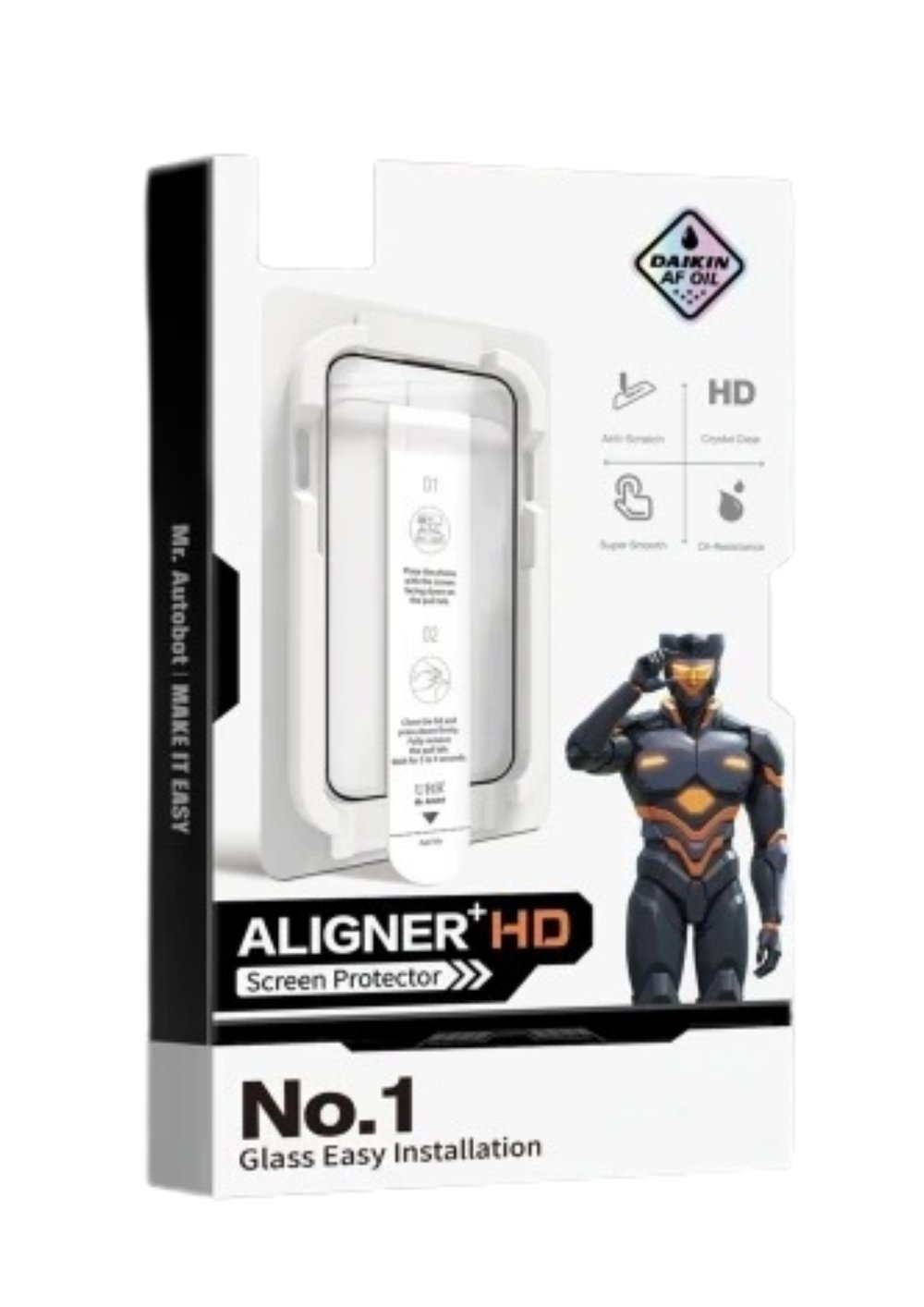 URR iPhone 17 Pro Max Aligner+ HD Tam Kaplama Ekran Koruyucu – Siyah