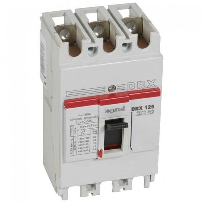 Legrand - 027028 DPX3 125 3P 100A 20kA Termik Manyetik Kompakt Şalter