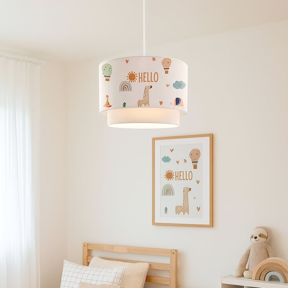Home Hello Friends Kumaş Baskılı Sarkıt Çocuk Odası 