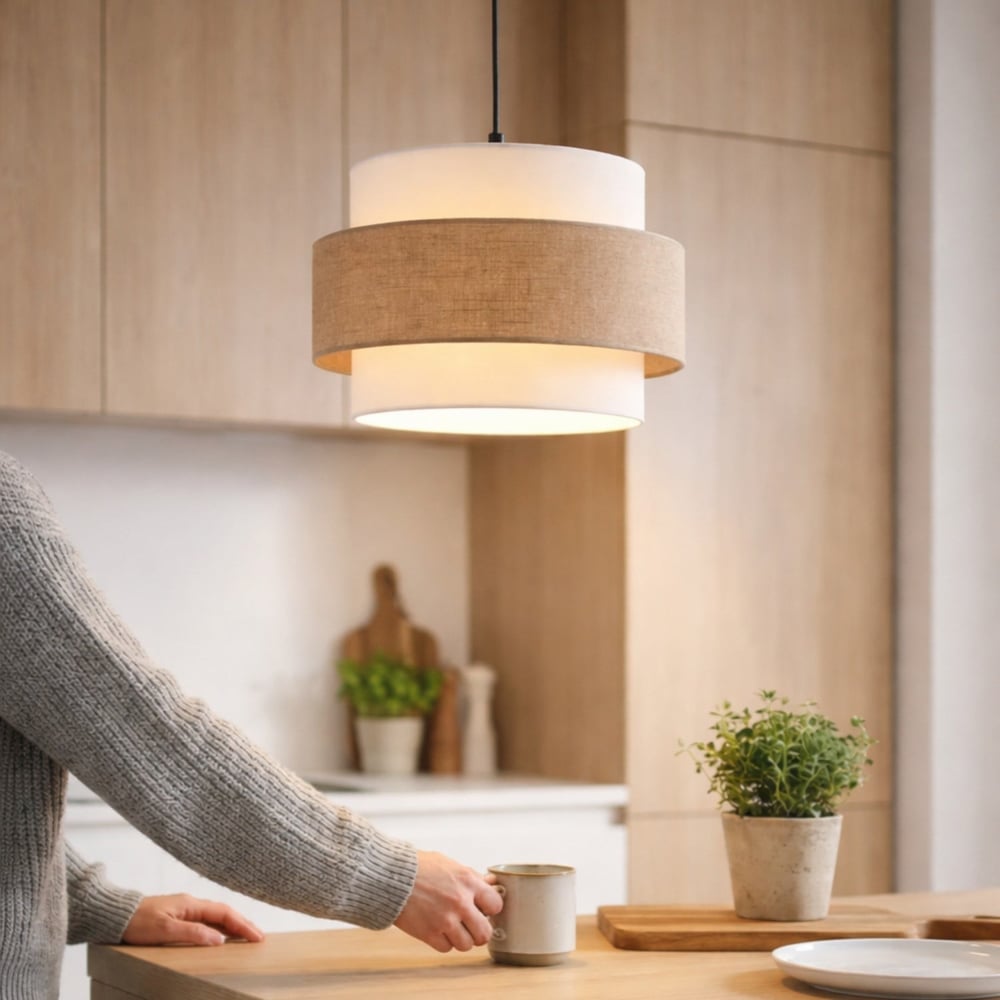 Soho Retro Jüt Kumaş Minimalist Sarkıt