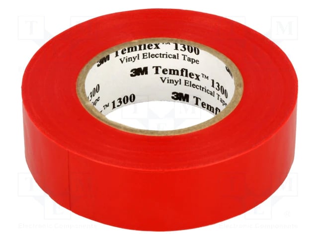 3M Temflex İzole Elektrik Bandı 18Mm 1300E Kırmızı Bant
