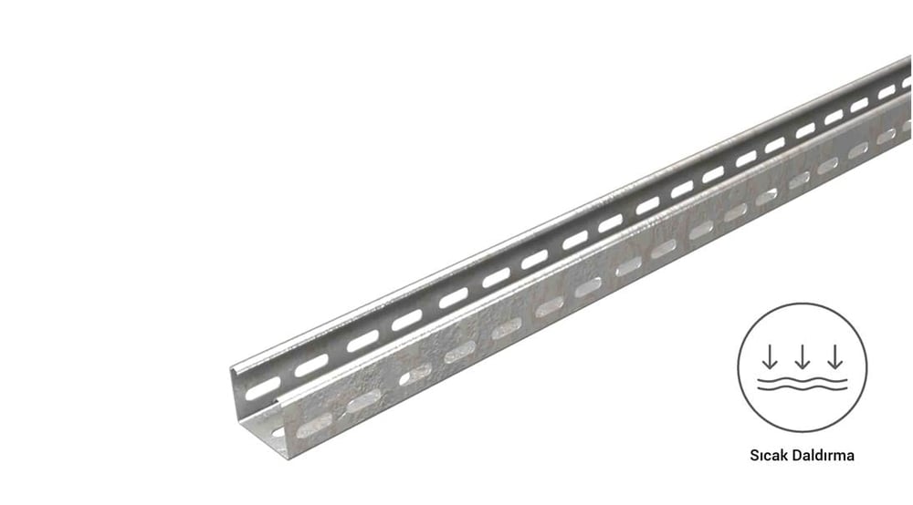Eae 40 Cty 50 - Sıcak Daldırma Kablo Kanalı (050X40X0.8mm)