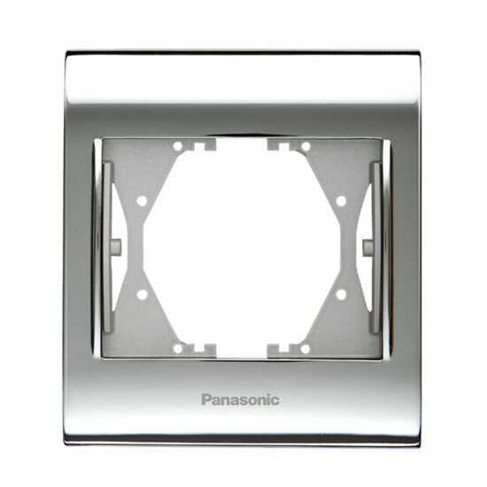 Viko Panasonic Thea Blu Chrome + Beyaz Tekli Çerçeve
