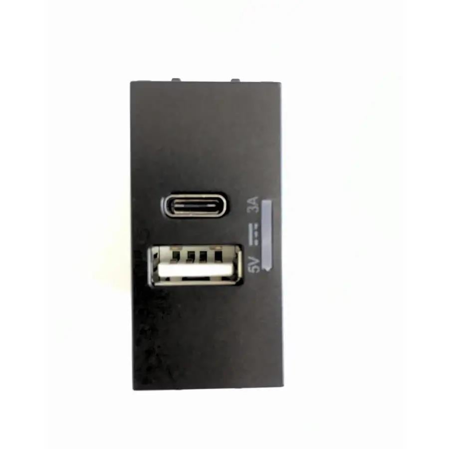 Thea Panasonic Modüler Füme Usb Type A+C 5V 3A Mekanizma
