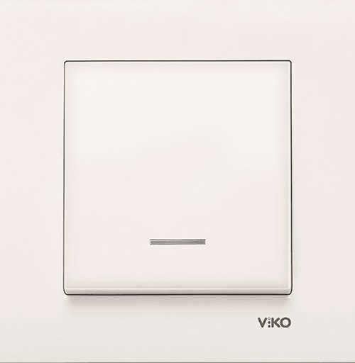 Viko Karre/Meridian Krem Işıklı Anahtar Mekanizma (Çerçeve Hariç) 90967219