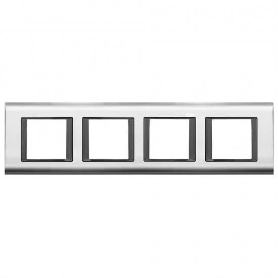 Viko Panasonic Thea Sistema Chrome + Füme 4X2M Çerçeve