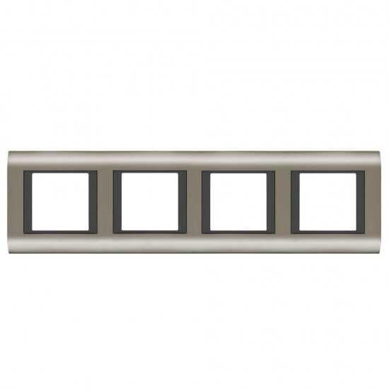 Viko Panasonic Thea Sistema Inox Füme 4X2M Çerçeve