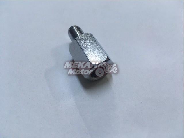 MIRROR ADAPTER INPUT 10MM REVERSE THREAD OUTPUT 8MM STRAIGHT THREAD