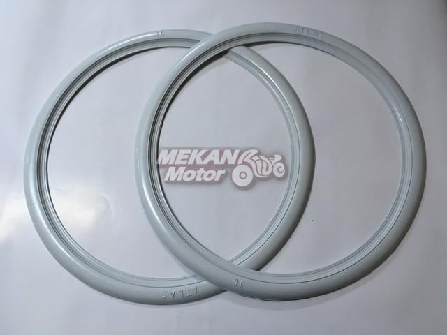 REAR TYRE WHITE HEM SET 16
